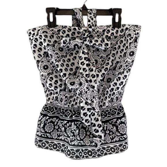 Ann Taylor Loft Strapless Tie Front Peplum Top Size 2 Convertible Halter - Picture 1 of 12